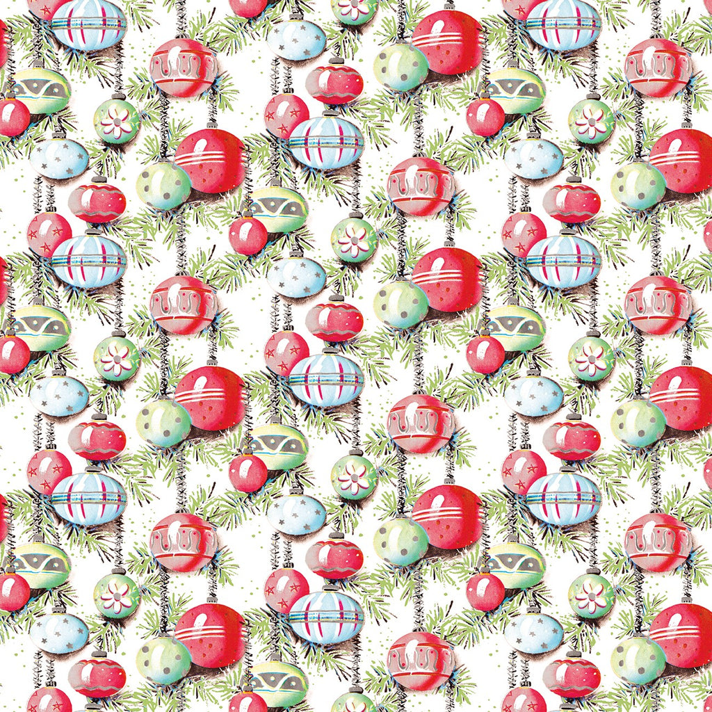 Christmas Joy Ornaments White