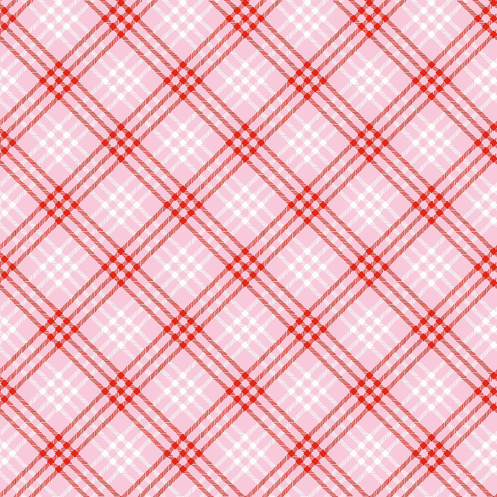 Christmas Joy Plaid Pink