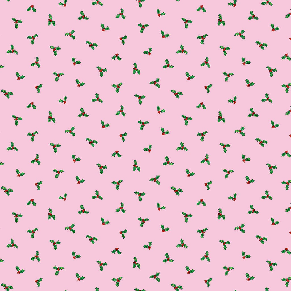 Christmas Joy Holly Pink