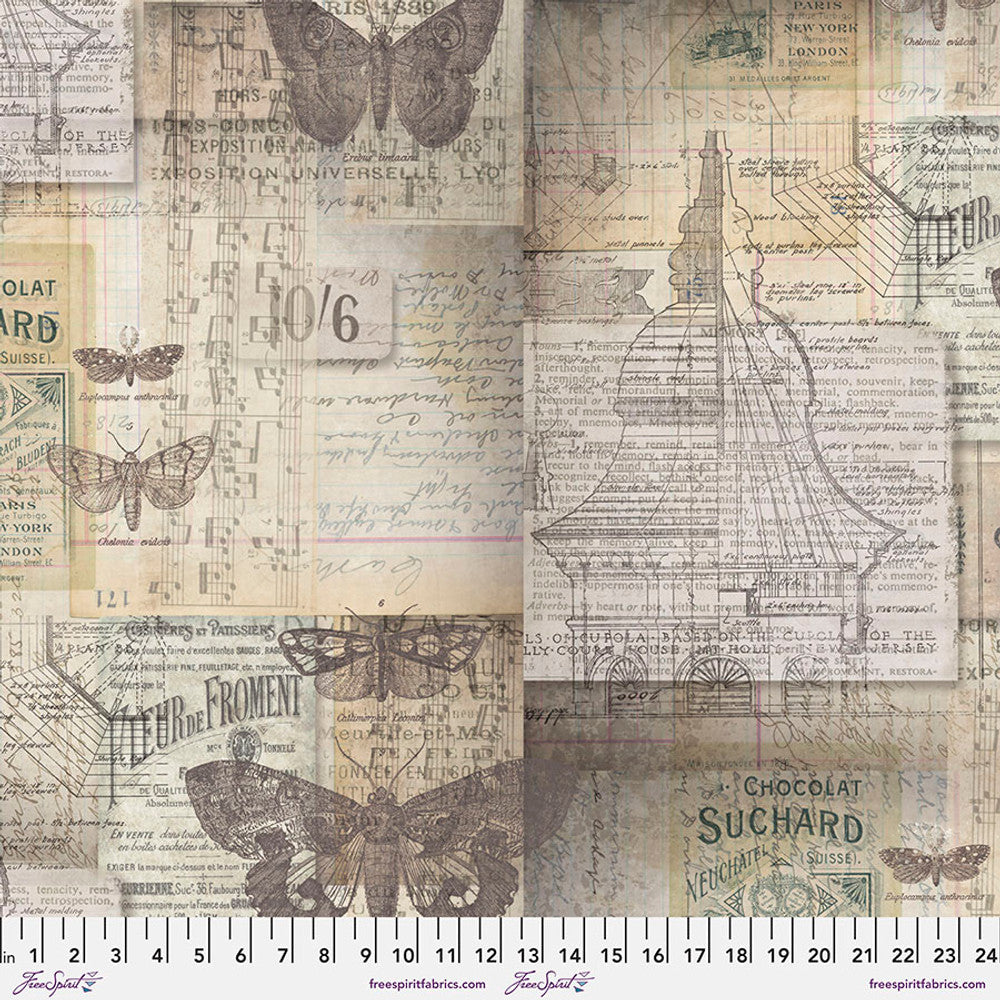 Tim Holtz Melange Canvas - Neutral || Embark for Free Spirit Fabrics Sold Out