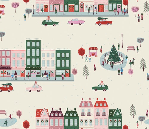 Christmas in the City - Joyful Boulevard Day by Art Gallery Fabrics