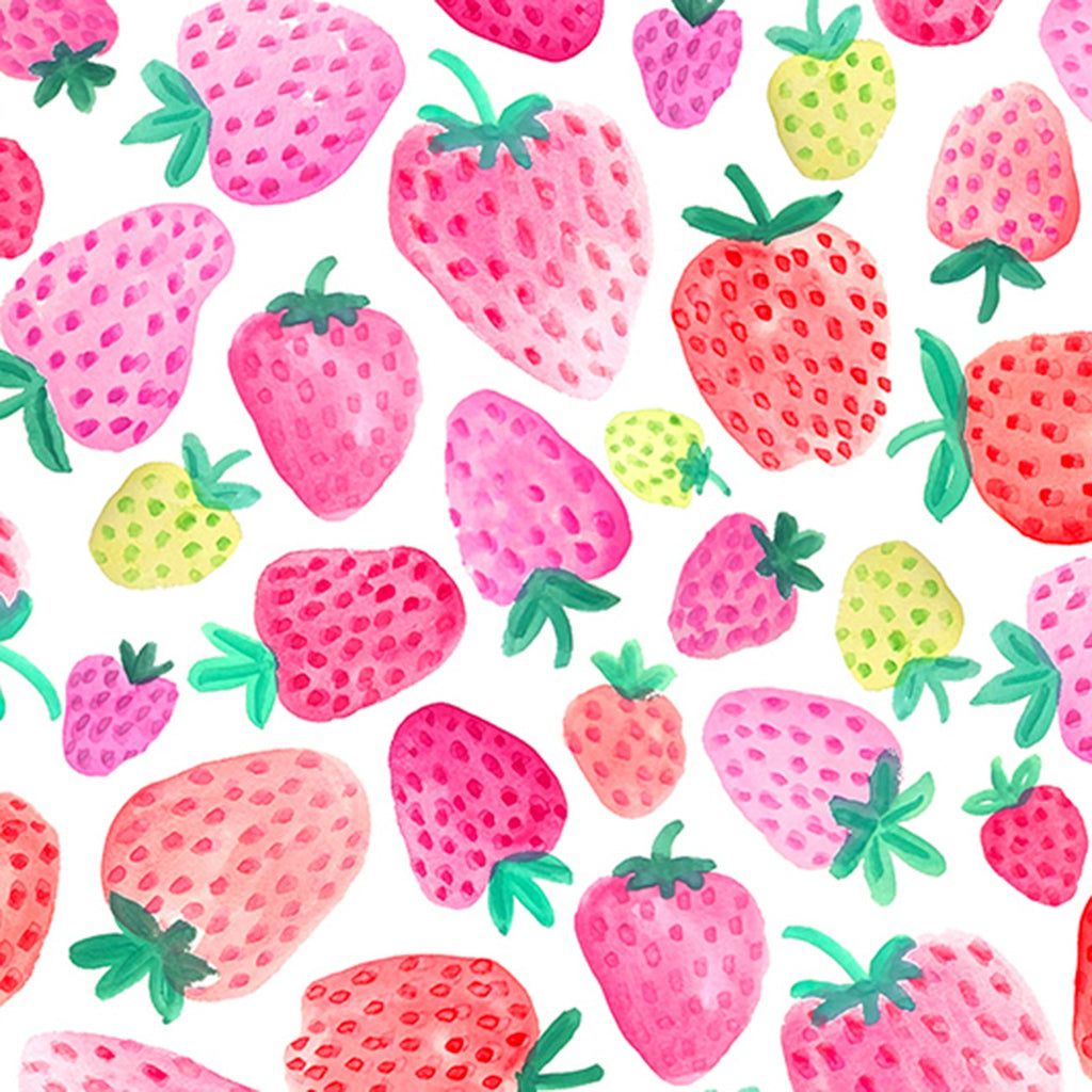 Hot Pink Berry Picking Digital Cuddle Print