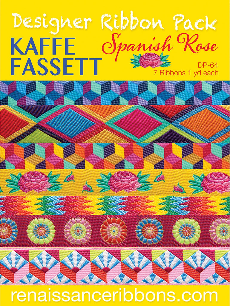 Kaffe Fassett Spanish Rose Designer Ribbon Pack