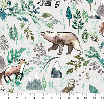 Figo Forest Fable Woodland Taupe Multi