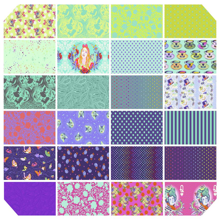 Tula Pink Curiouser & Curiouser Fat Quarter Bundle - Daydream