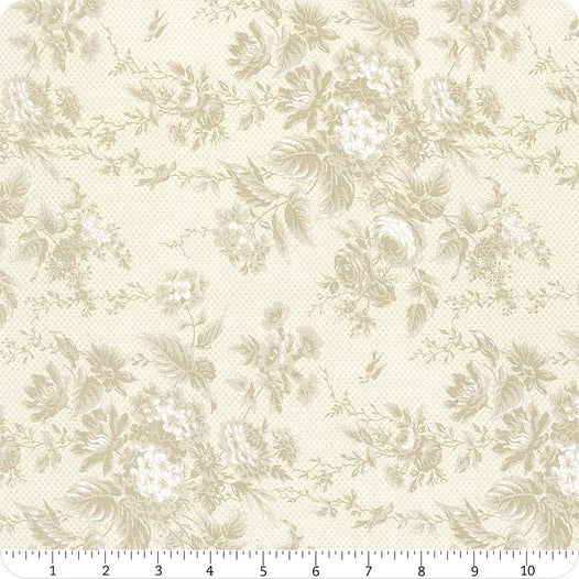 Roselyn Tonal Ivory Floral Yardage SKU# 14910-27