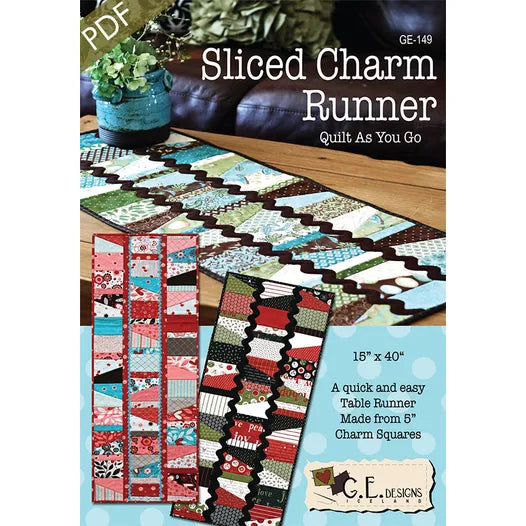 Sliced Charm Runner by GE Designs
