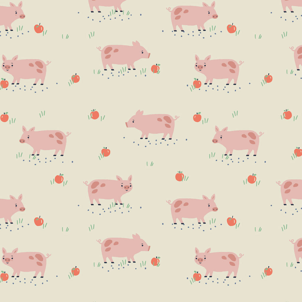 Dashwood Studio - Farm Days - Pigs on White