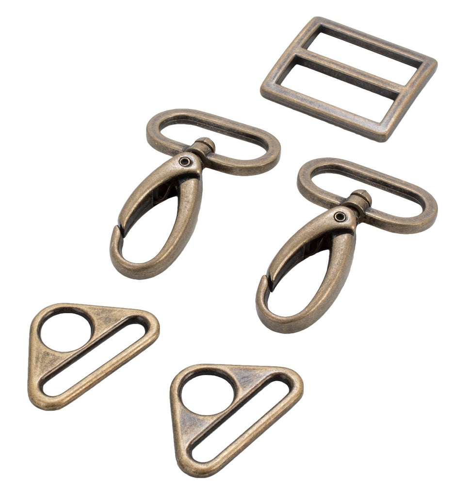 ByAnnie- 1” Antique Brass Purse Hardware Set 2250