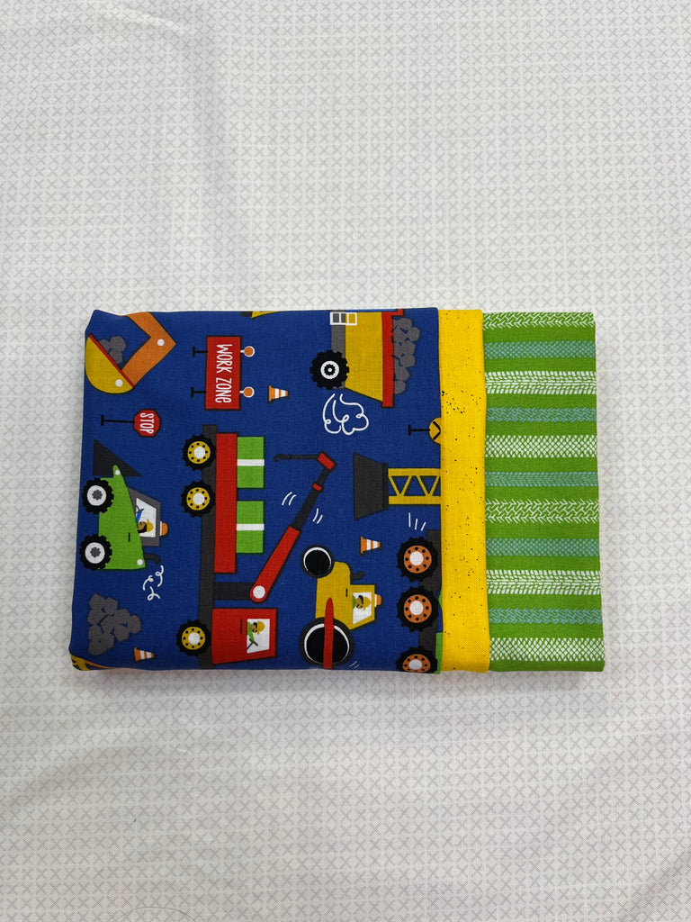 Construction on Navy Pillowcase Kit