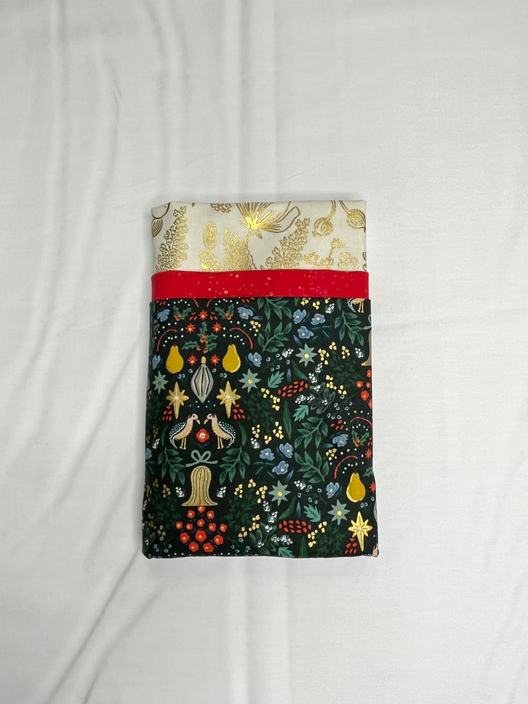 Green Floral and Gold Floral Pillowcase Kit