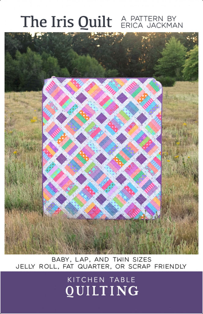 Iris Quilt Pattern by Kitchen Table Quilting