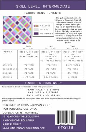 Iris Quilt Pattern by Kitchen Table Quilting