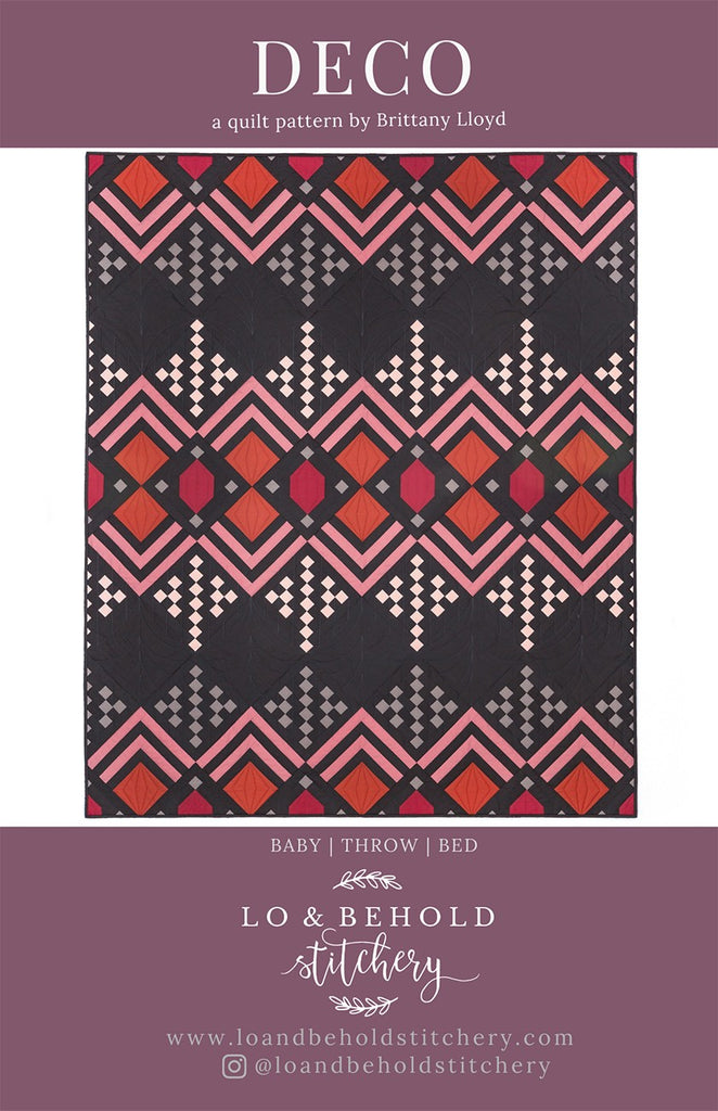 Deco Quilt Pattern by Lo & Behold Sitchery