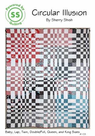 Circular Illusion Quilt Pattern by Sherry Shish of Powered by SS Quilting