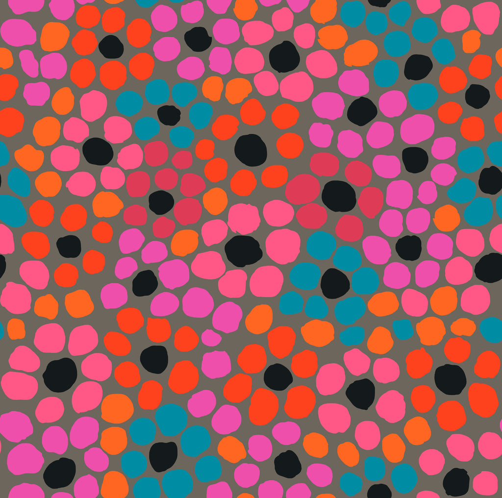 Kaffe Fassett February 2022 Flower Dot - Grey