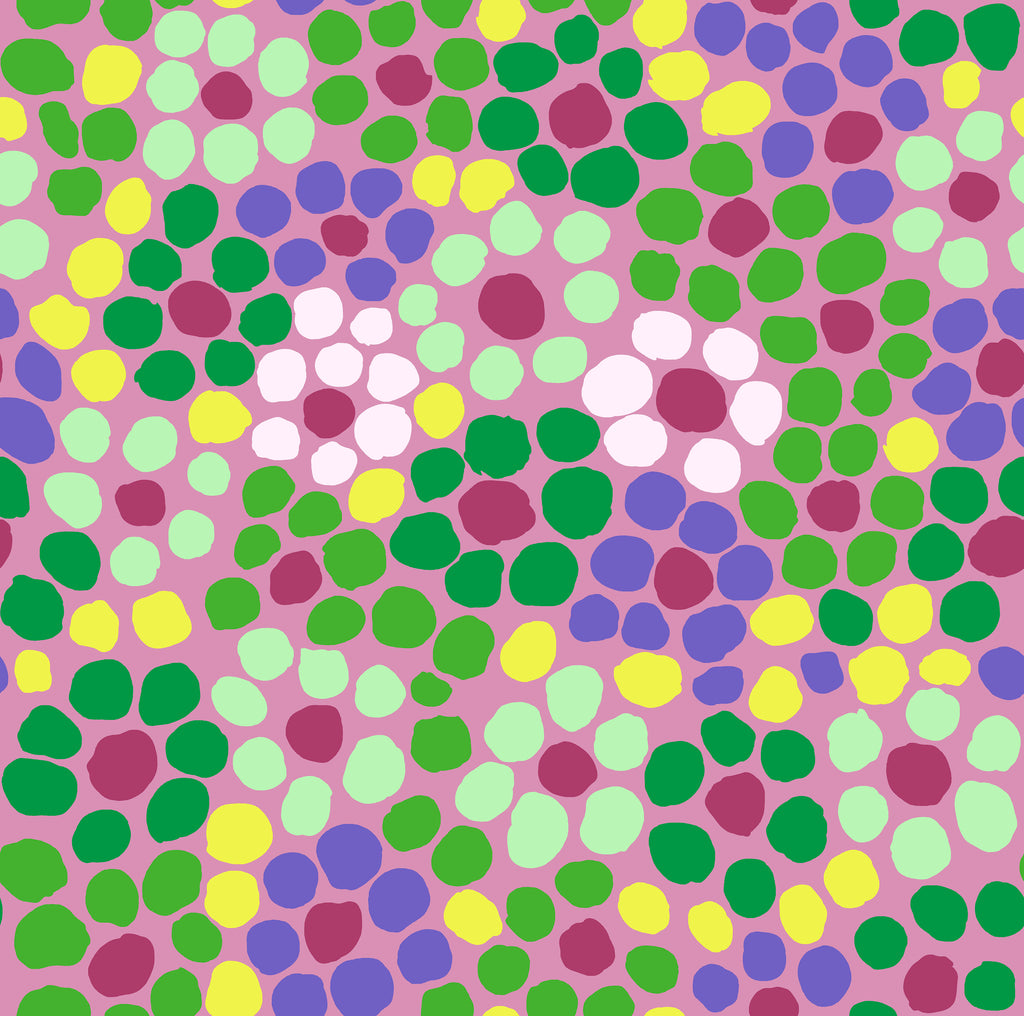 Kaffe Fassett February 2022 Flower Dot - Mauve