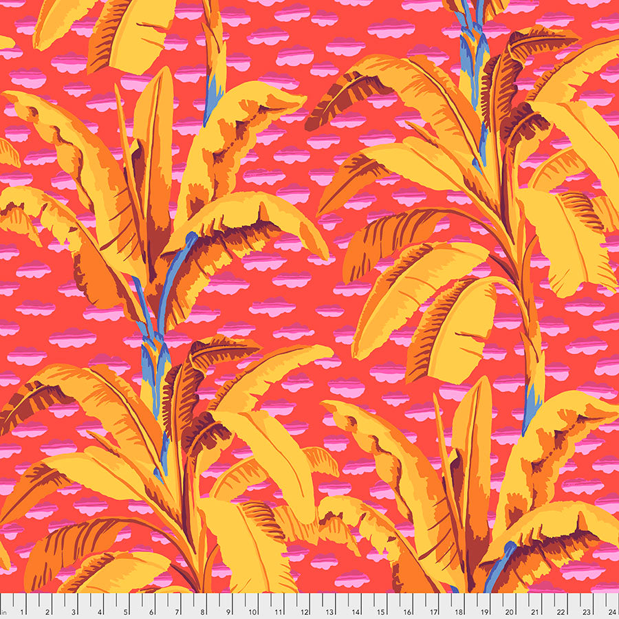 FreeSprit Fabrics Kaffe Fasset Collective February 2021 - BANANA TREE PWGP179.RED