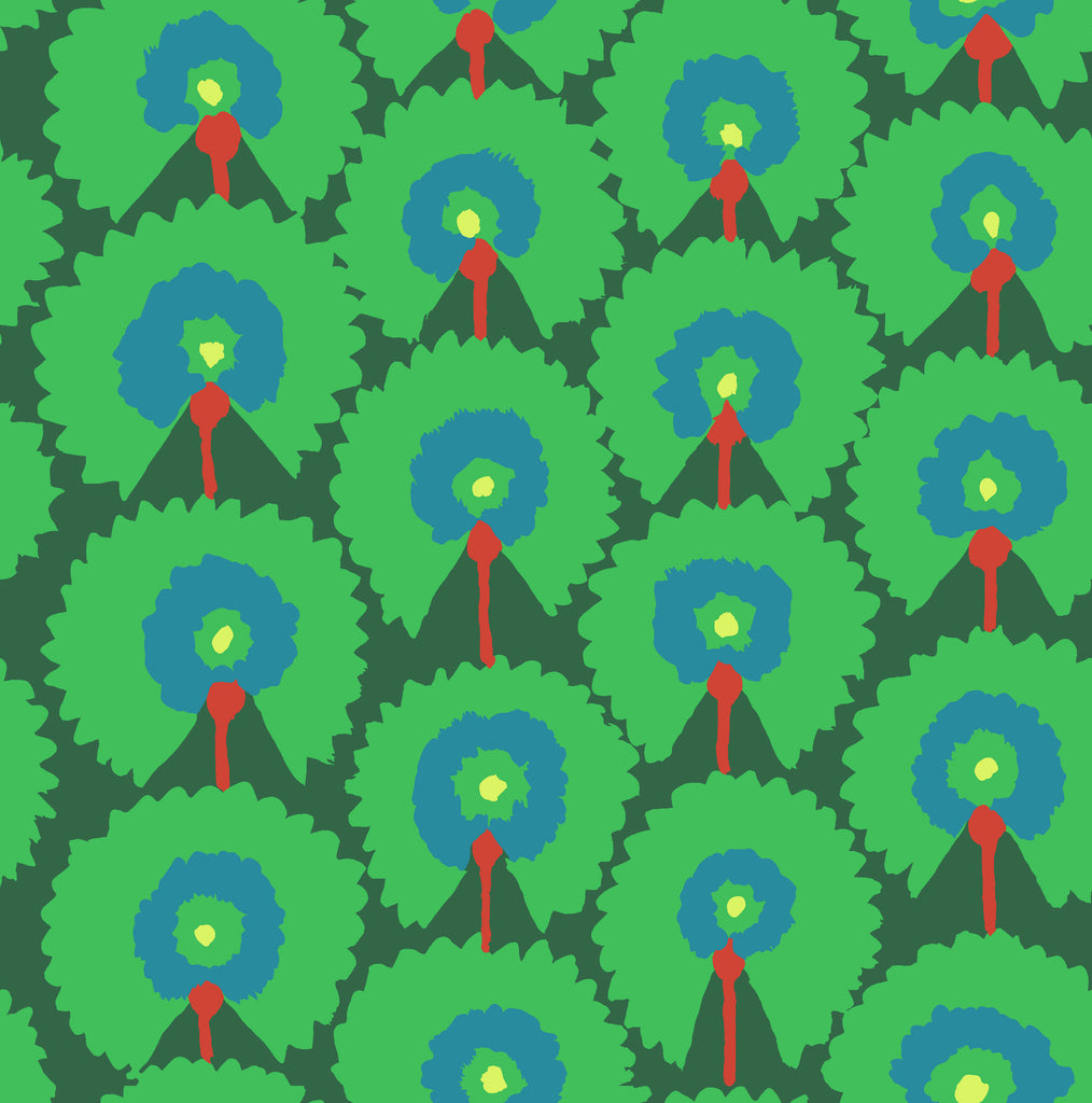 Kaffe Fassett February 2022 Regal Fans - Green PWGP188-GREEN