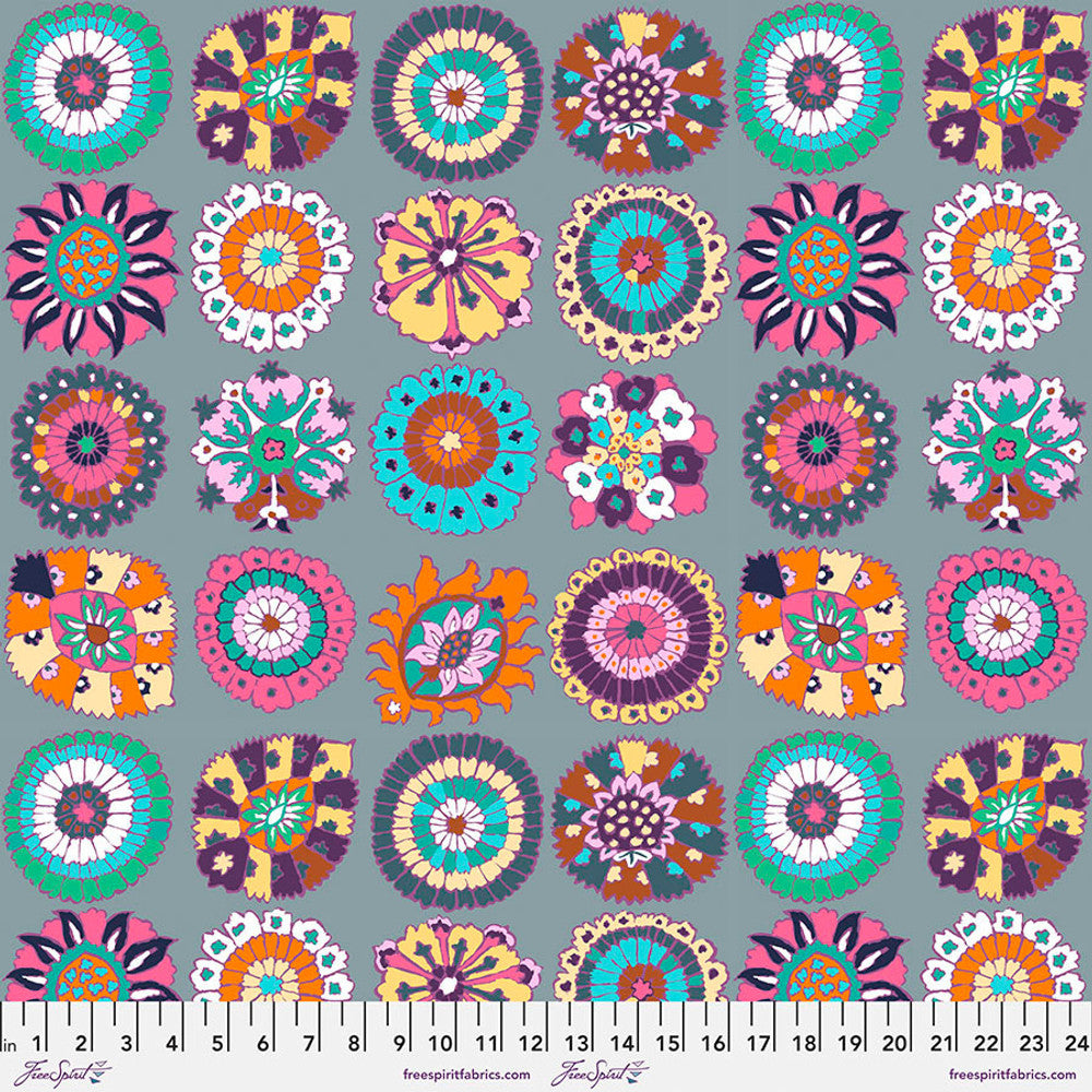 Kaffe Fasset for Free Spirit Carpet Cookies - Grey || February 2023