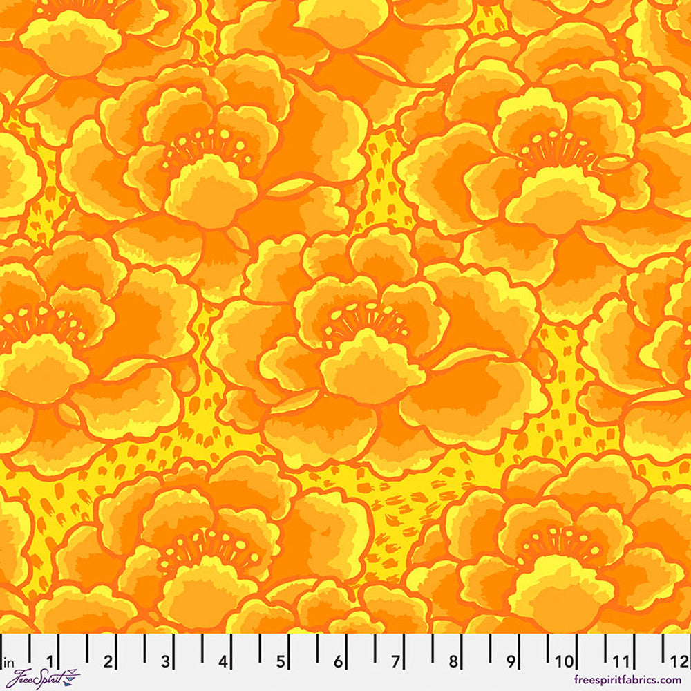 Kaffe Fasset for Free Spirit Tonal Floral - Gold || February 2023