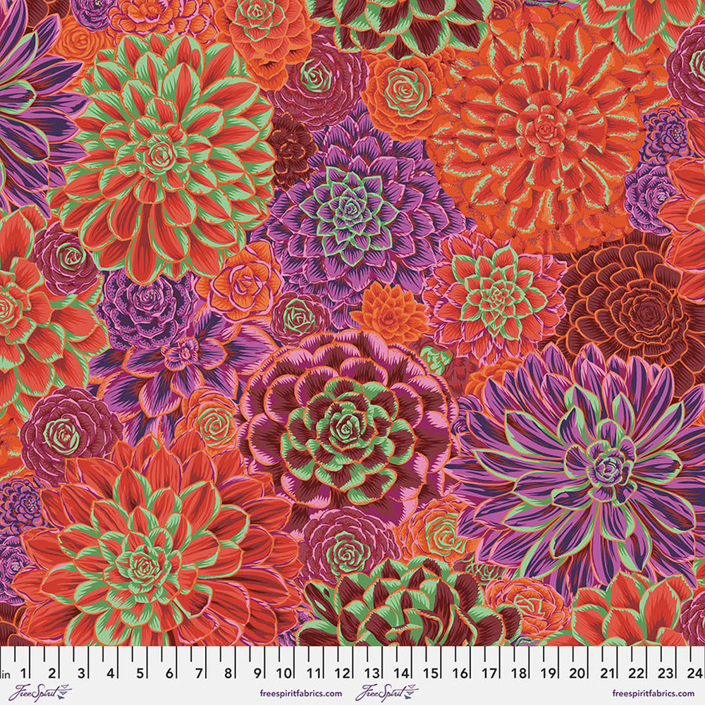 Kaffe Fassett for Freespirit - House Leeks - Red || August 2022