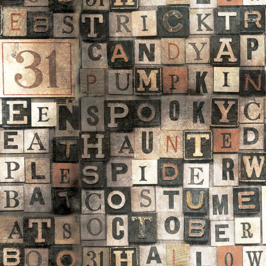 Tim Holtz, Regions Beyond - Halloween Letter Blocks