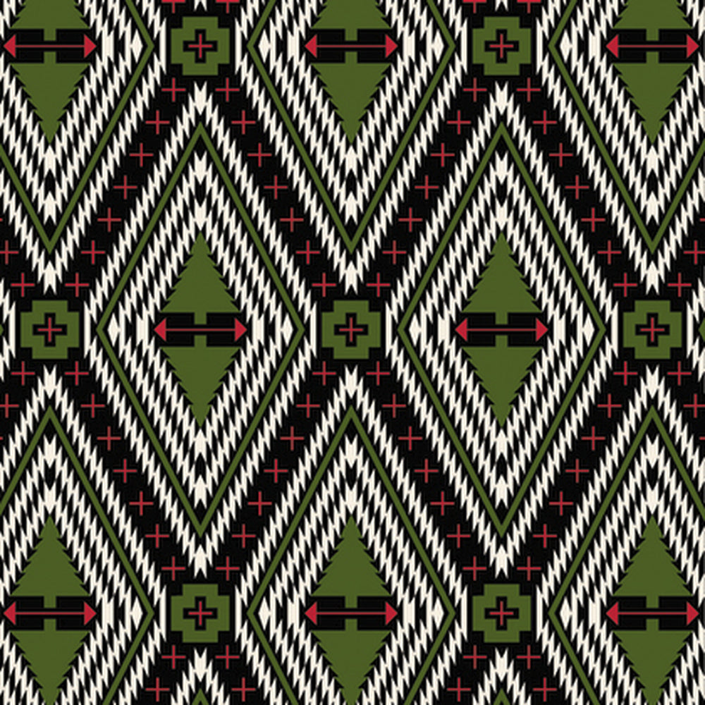 Holiday Homies Pine Fresh Family Tree Flannel Yardage SKU# FNTP004-PINEFRESH