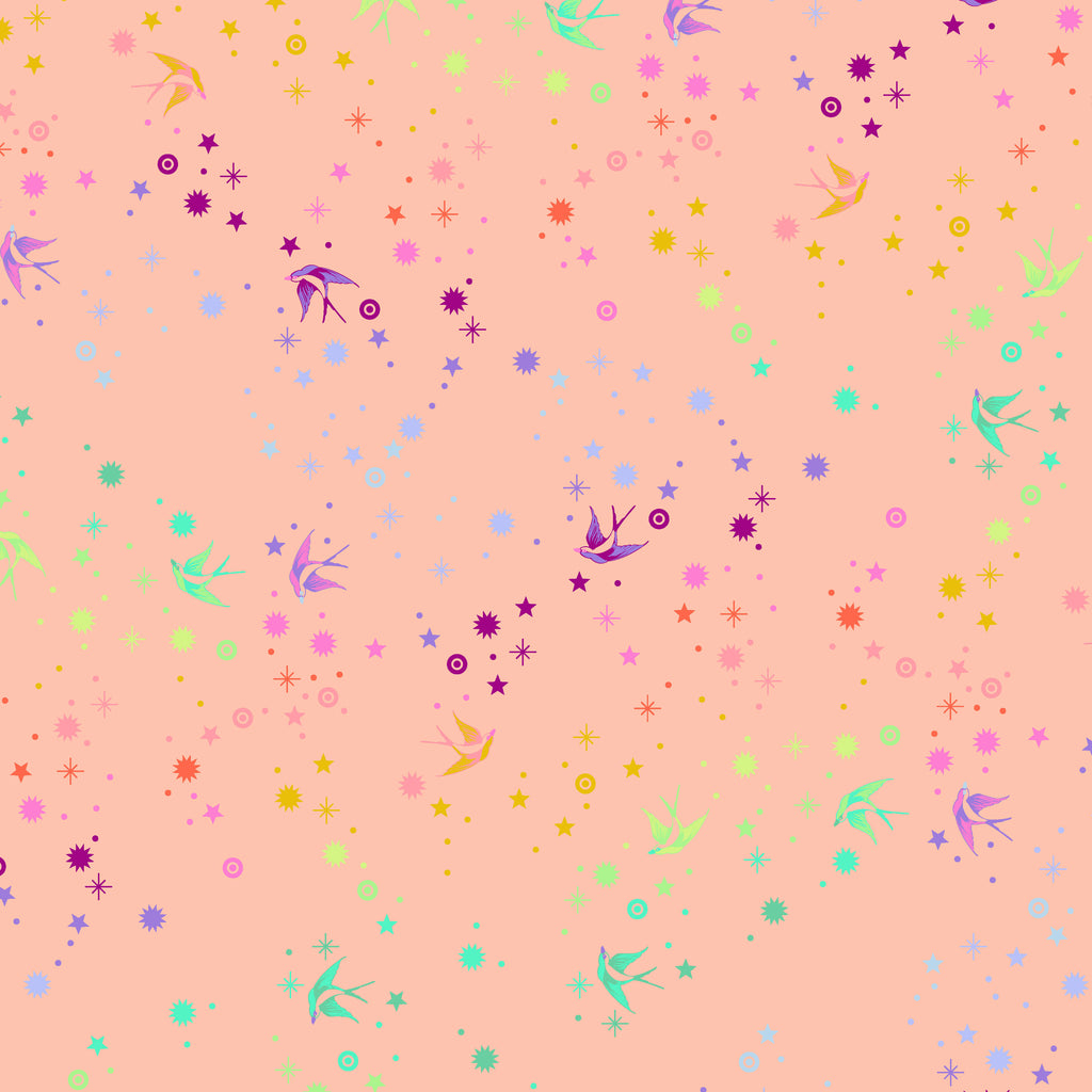 Tula's True Colors 2020 - Fairy Dust in Sherbet - Tula Pink for FreeSpirit Fabrics - PWTP133.SHERBET