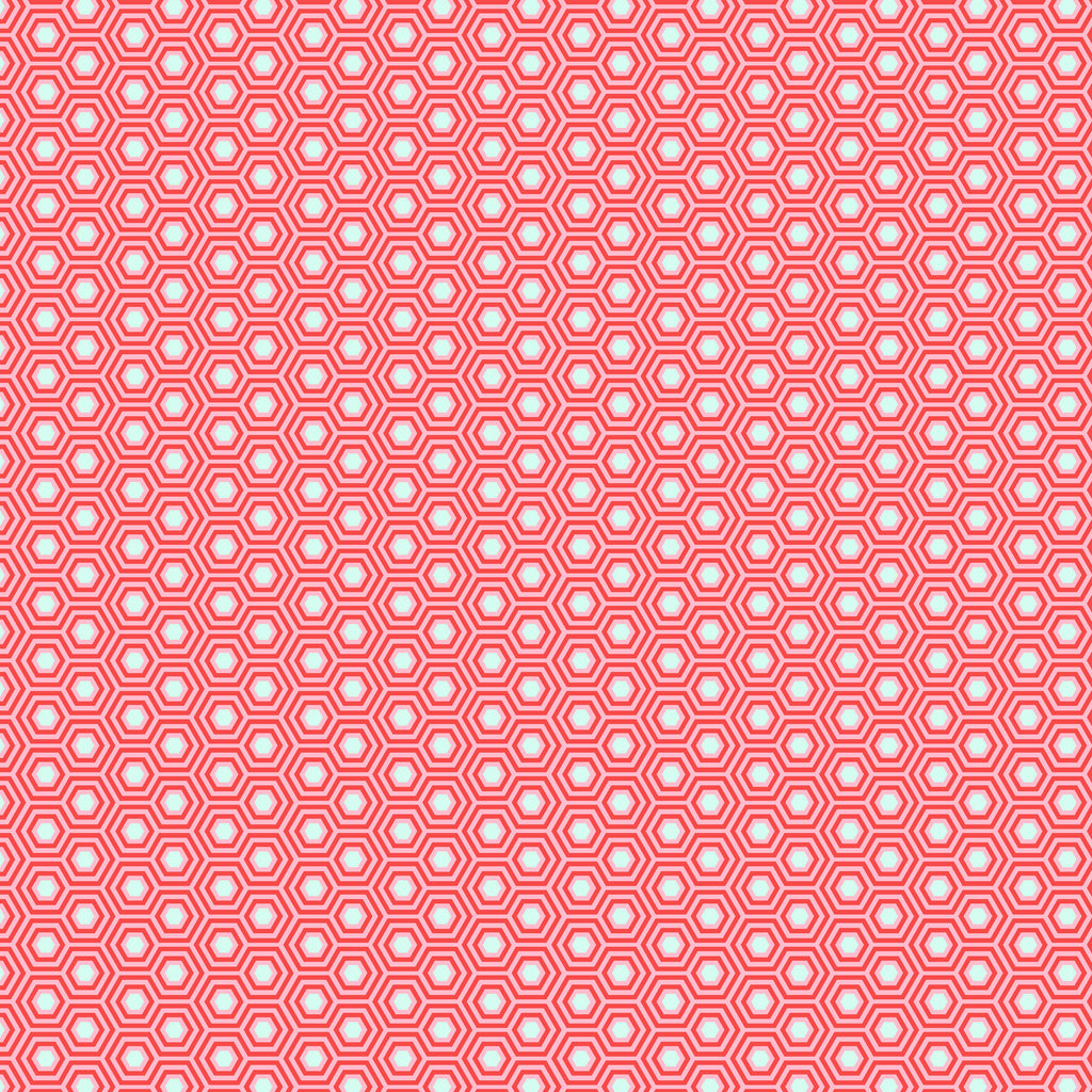 Tula's True Colors 2020 - Hexy in Flamingo - Tula Pink for FreeSpirit Fabrics - PWTP150.FLAMINGO