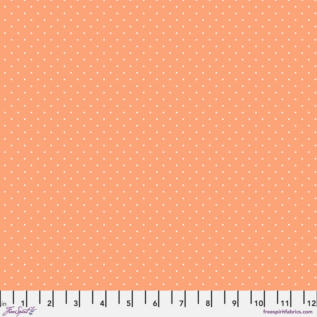 Tula Pink Tiny Dots - Peachy