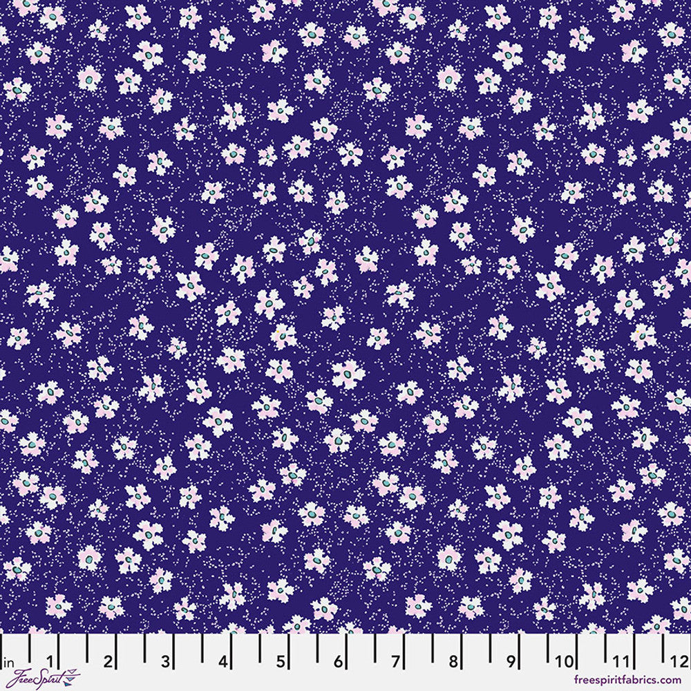 Dainty - Indigo || Next Door Garden by Victoria Findlay Wolfe for Freespirit Fabrics