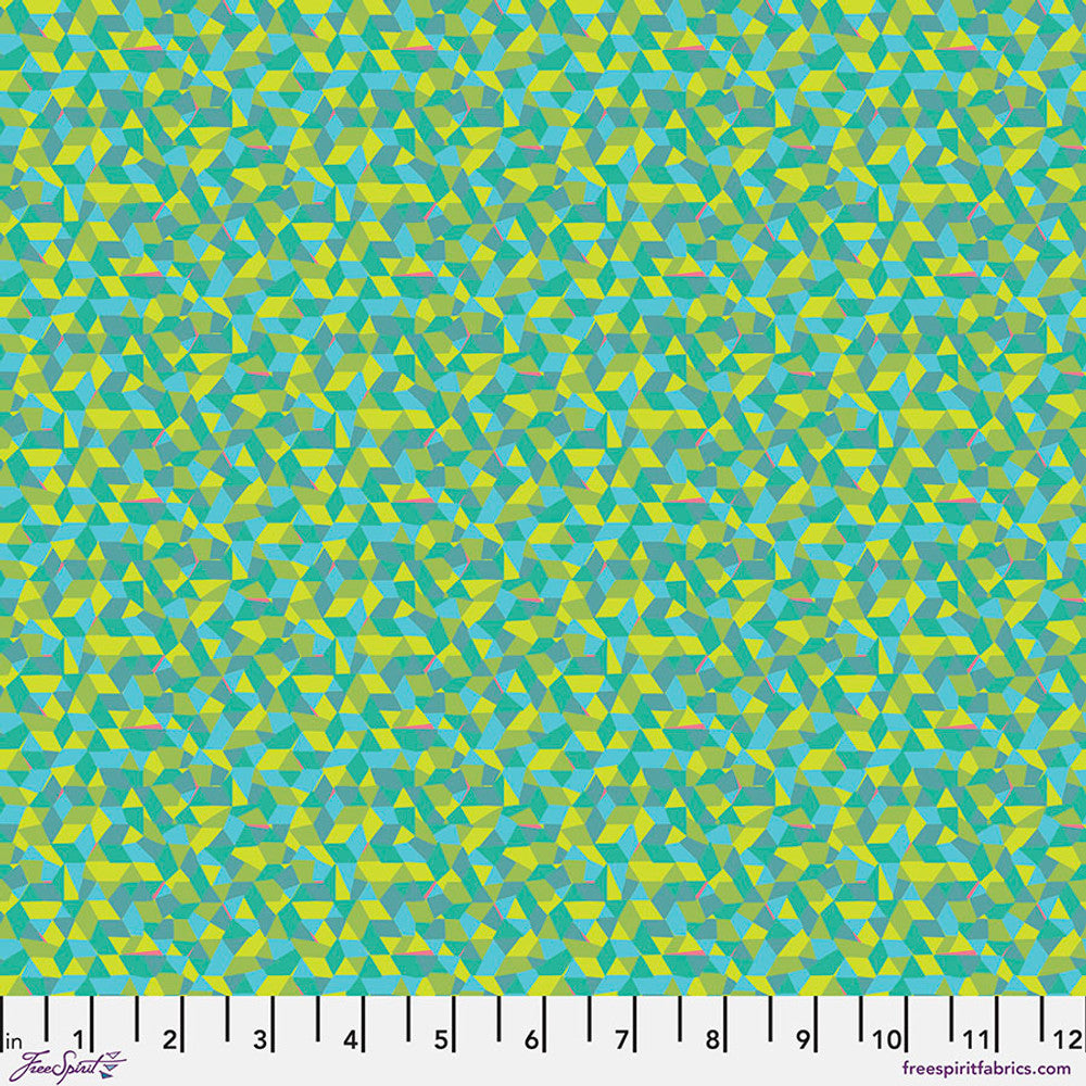 Sunny - Green || Next Door Garden by Victoria Findlay Wolfe for Freespirit Fabrics