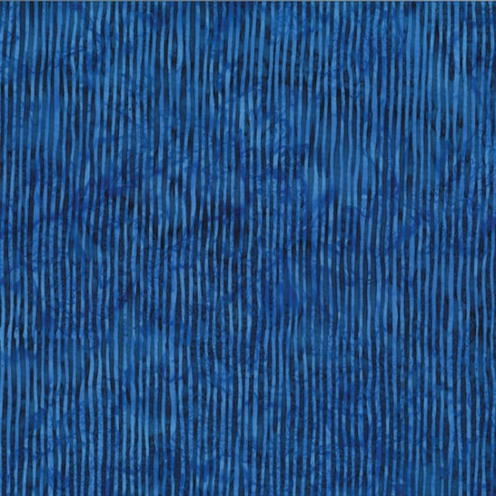 Hoffman Fabric -Striped Batiks- R2284-19-Navy
