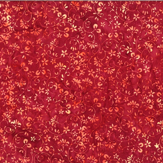 Hoffman Fabric -Bali Batik- T2399-292-Cardinal