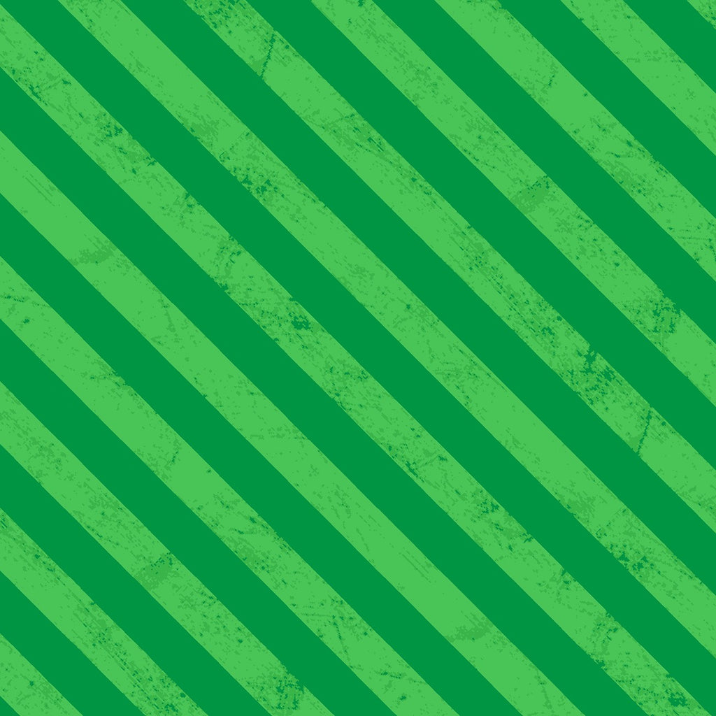 Noah & Friends Green Diagonal Stripe