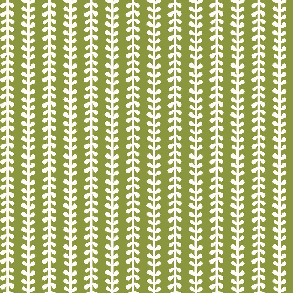 Clothworks Imagine - Olive Leaf Stripe