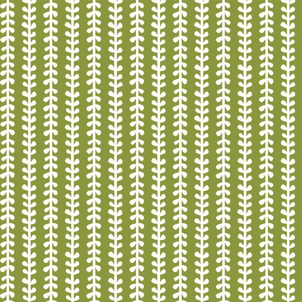 Clothworks Imagine - Olive Leaf Stripe