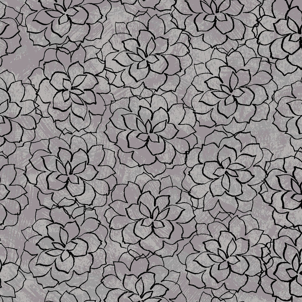 Clothworks Imagine - Grey Succulents