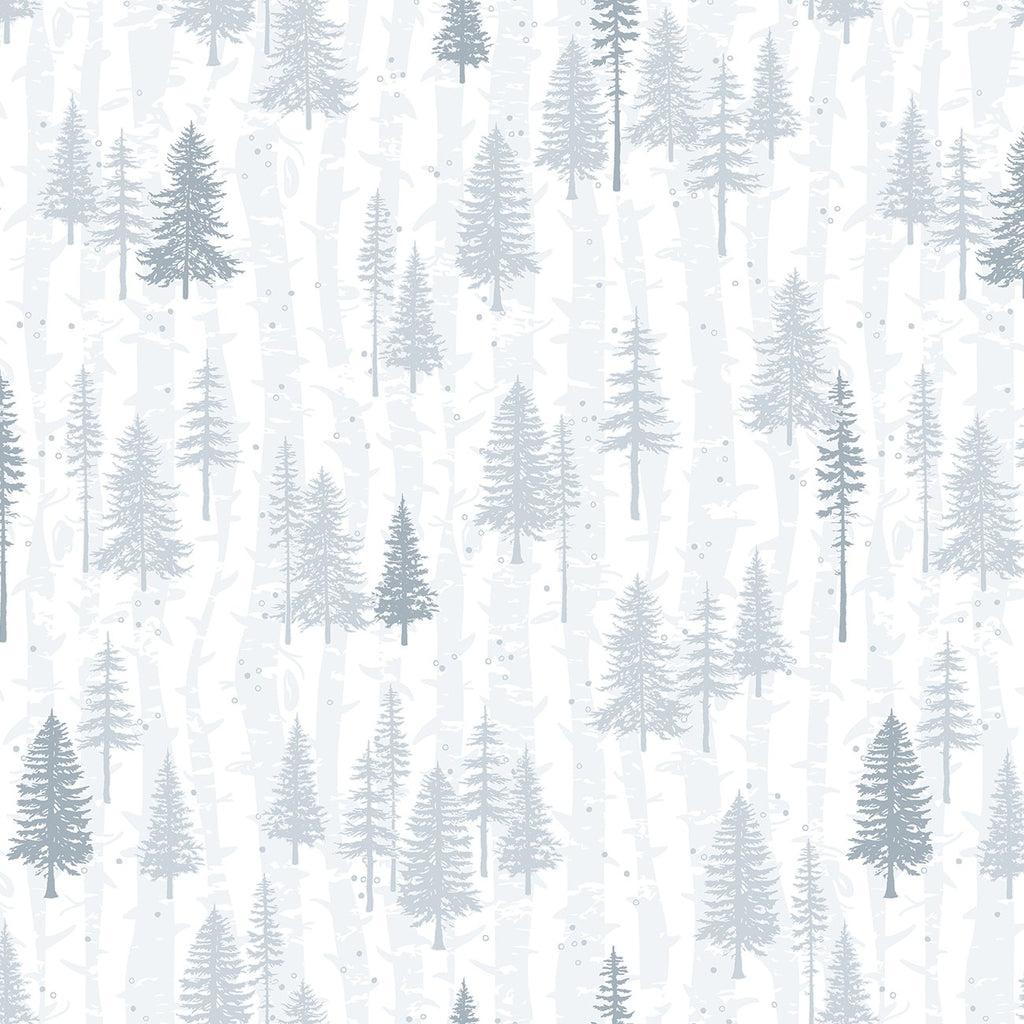 Scandinavian Winter - Light Gray Boreal Forest
