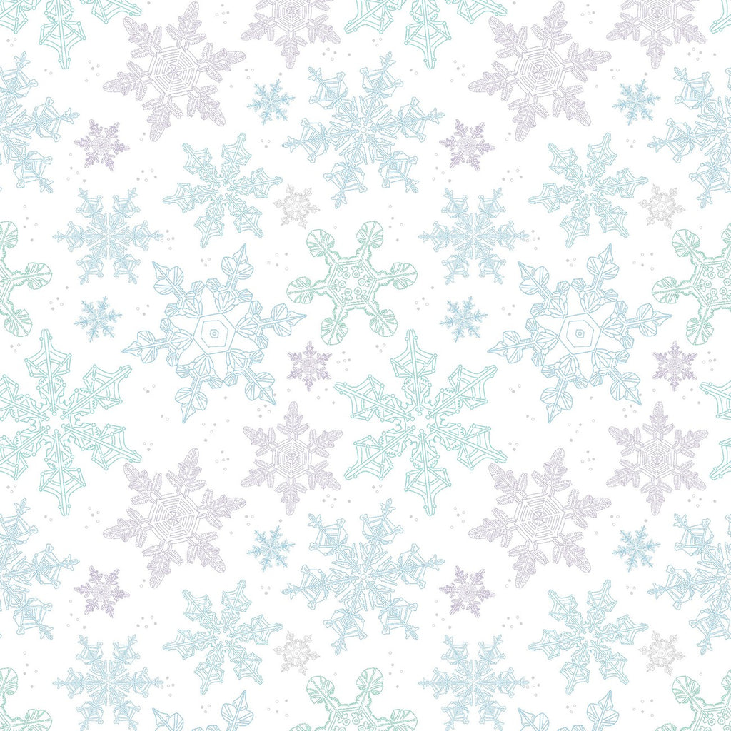 Scandinavian Winter - Multi Color Snow Flurries