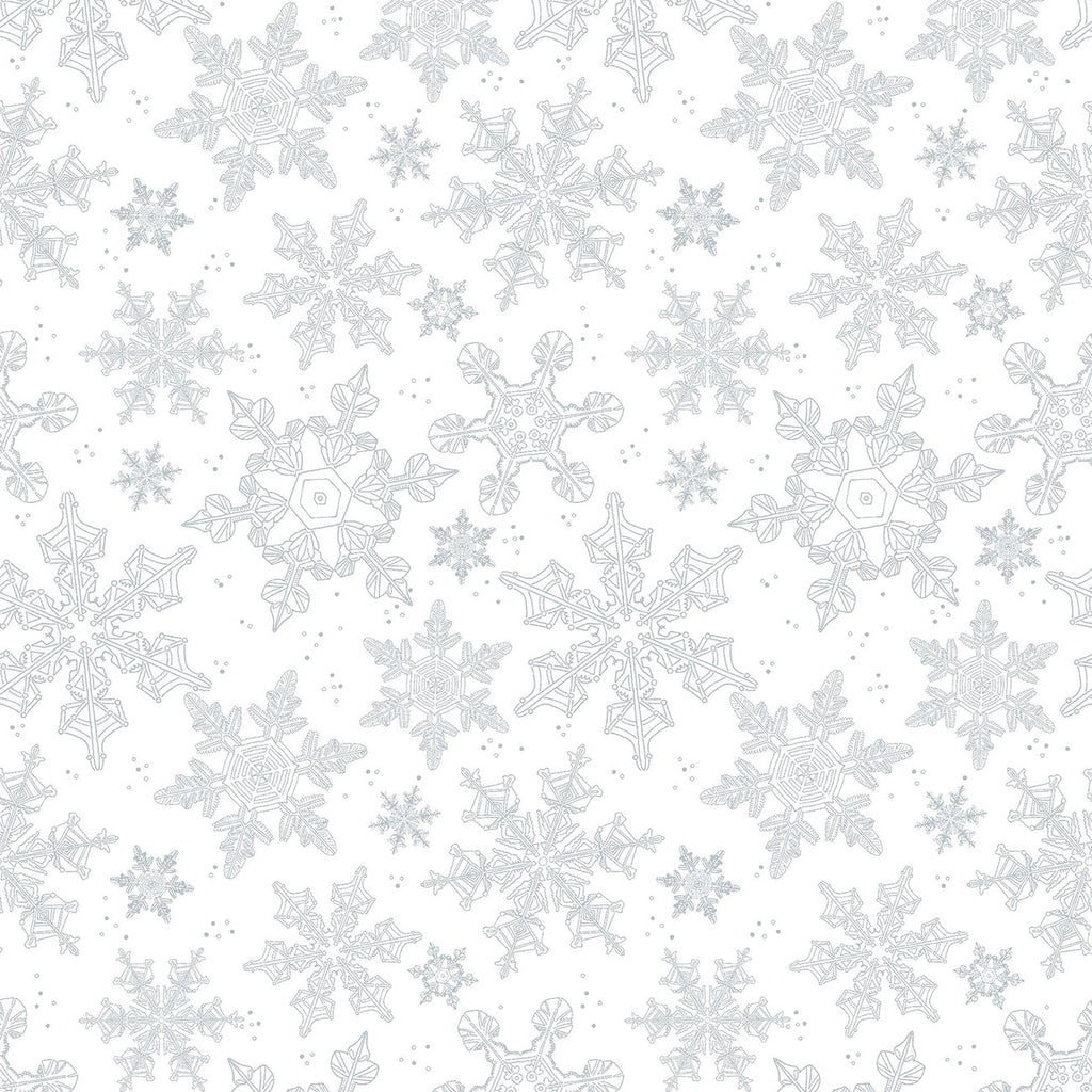 Scandinavian Winter - Light Gray Snow Flurries