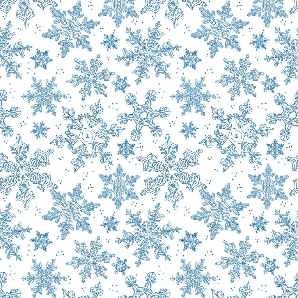 Scandinavian Winter - Blue Snow Flurries