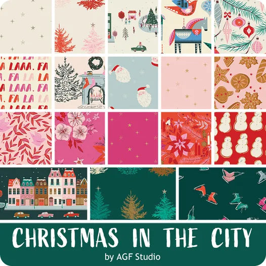 Christmas in the City by Art Gallery Fabrics - Fat Quarter Bundle
