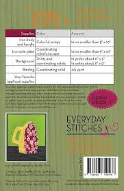 Everyday Stitches The Irony Quilt Pattern
