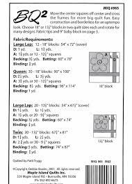 BQ 2 Quilt Pattern by Debbie Bowles for Maple Island Quilts