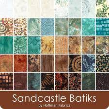 Hoffman Bali Pop - Sandcastle 40 - 2.5 inch Strips Batik