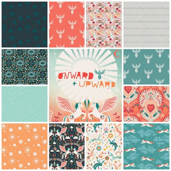 Art Gallery Fabrics Onward & Upward Half-Yard Bundle - 12 Fabrics