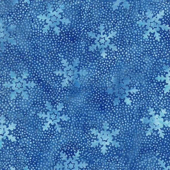 Island Batik -Glacier Bay- Snowflake - Bluebird 308 122012530