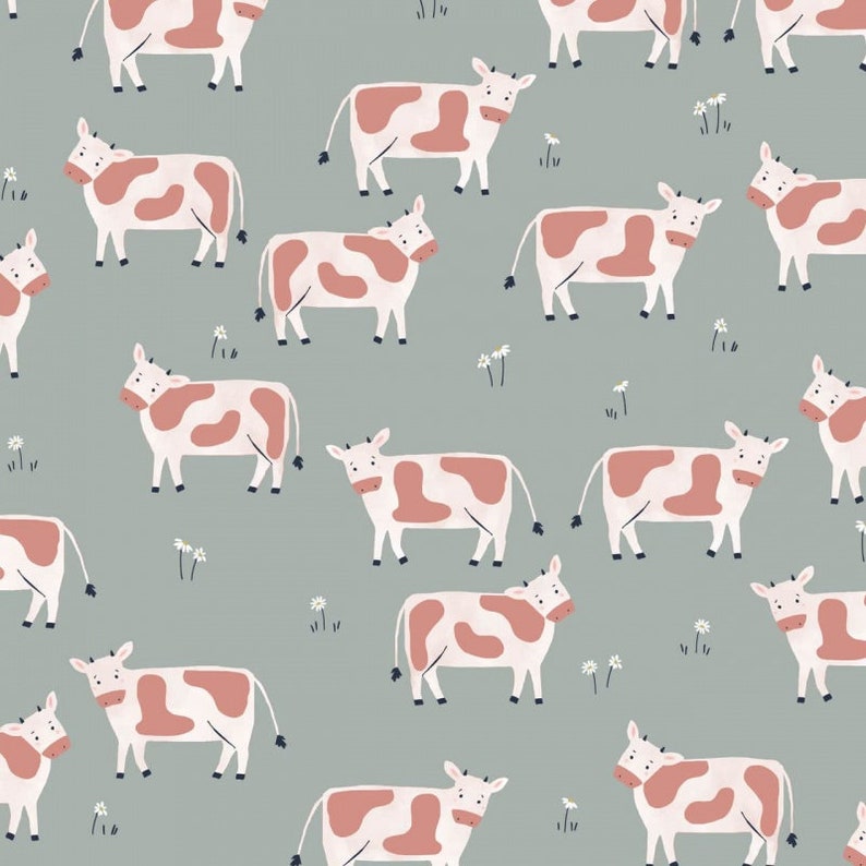 Dashwood Studio - Farm Days - Cows on Grey